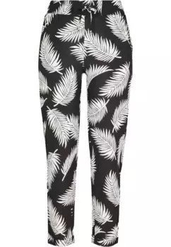 Тканевые брюки URBAN CLASSICS " Urban Classics Women's Ladies Elastic Waist AOP Pants" (1 шт.), цвет Frond