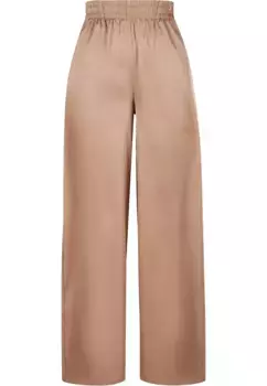 Тканевые брюки URBAN CLASSICS " Urban Classics Women's Ladies Satin Wide Leg Pants" (1 шт.), коричневый