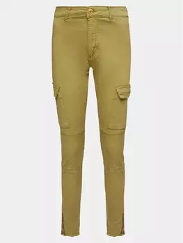 Тканевые брюки узкого кроя Alpha Industries, зеленый