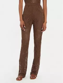Тканевые брюки узкого кроя Gestuz, коричневый