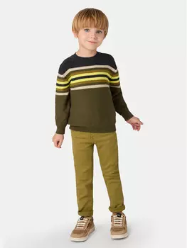 Тканевые брюки узкого кроя Mayoral, зеленый