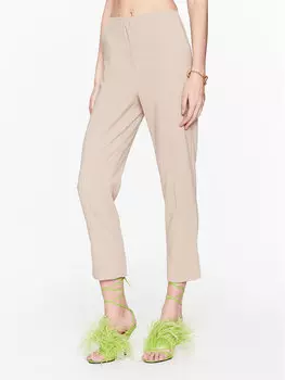 Тканевые брюки узкого кроя Patrizia Pepe, бежевый
