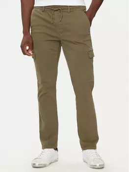 Тканевые брюки узкого кроя Pepe Jeans, зеленый