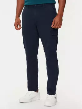 Тканевые брюки узкого кроя Tommy Jeans, синий