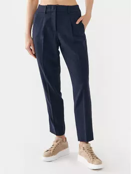 Тканевые брюки узкого кроя Weekend Max Mara, синий