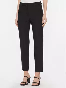 Тканевые брюки узкого кроя Weekend Max Mara, черный