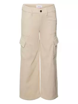 Тканевые брюки Vero Moda Girl, бежевый