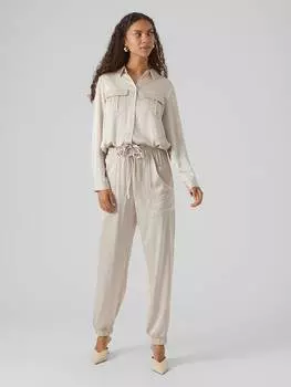 Тканевые брюки Vero Moda, кремовый