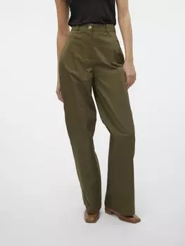 Тканевые брюки VERO MODA Loose fit Pants VMChris, зеленый