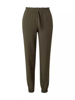 Тканевые брюки VERO MODA Tapered Pants ZELDA, темно-зеленый