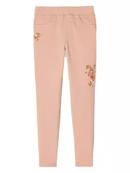 Тканевые брюки vertbaudet Jeggings, розовый