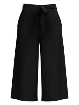 Тканевые брюки Vila Culotte, черный