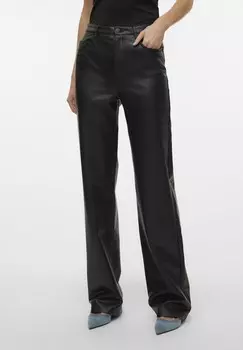 Тканевые брюки VMTESSA WIDE PANTS Vero Moda, черный