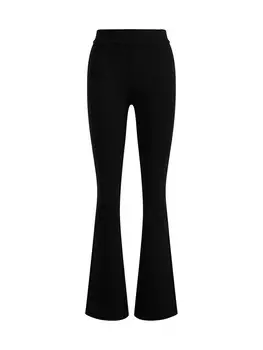 Тканевые брюки WE Fashion Flared Pants, черный