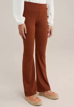 Тканевые брюки WE Fashion, пестрый коричневый