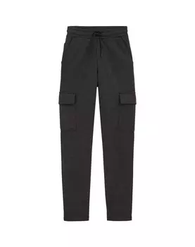 Тканевые брюки WE Fashion Regular Pants, пятнистый черный