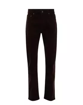 Тканевые брюки WE Fashion Slim fit Pants, темно-коричневый