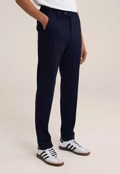 Тканевые брюки WE Fashion, темно-синий