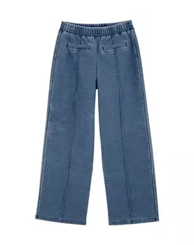 Тканевые брюки WE Fashion Wide leg Pants, светло-синий