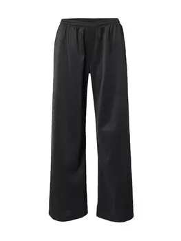 Тканевые брюки WEEKDAY Wide leg Pants Aida, черный