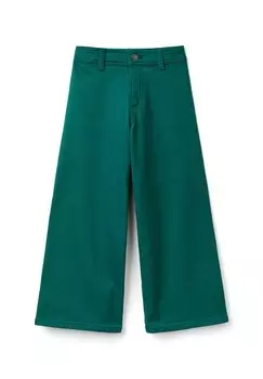 Тканевые брюки WIDE IN STRETCH United Colors of Benetton, зеленый