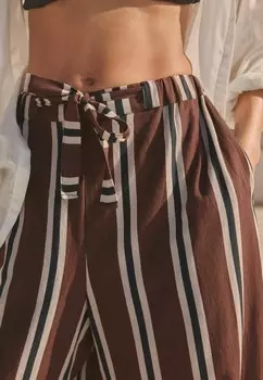 Тканевые брюки WIDE LEG Next, коричневый