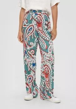 Тканевые брюки WIDE LEG s.Oliver, бирюзовый