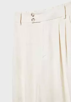 Тканевые брюки WIDE-LEG Stradivarius, цвет Stone