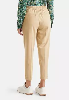 Тканевые брюки WITH CUFF IN STRETCH BLEND United Colors of Benetton, бежевый