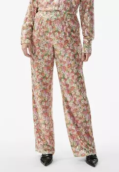 Тканевые брюки YASKAIA SEQUIN PANTS YAS, песочный
