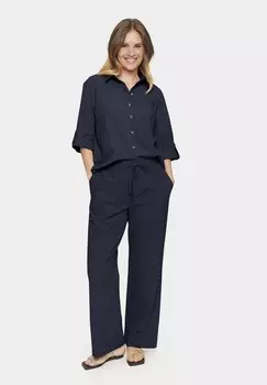 Тканевые брюки ZALINDA Saint Tropez, темно-синий