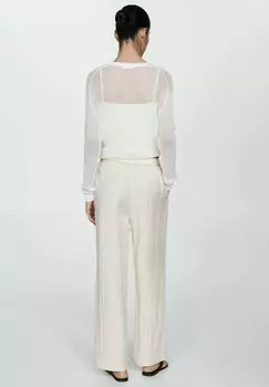 Тканевые брюки ZUMO Mango, кремовый