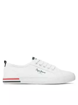 Тканевые кроссовки Brady Basic Boy Pepe Jeans, белый
