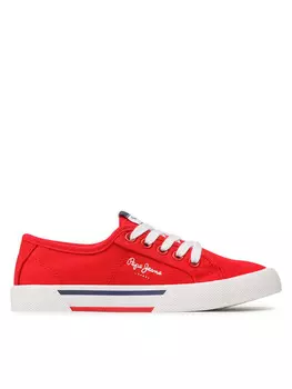 Тканевые кроссовки Brady Boy Basic Pepe Jeans, красный