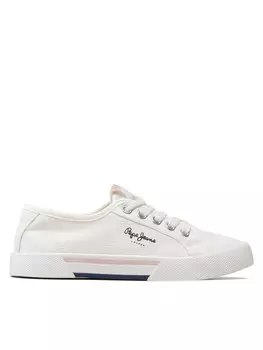 Тканевые кроссовки Brady Girl Basic Pepe Jeans, белый