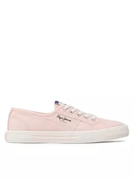 Тканевые кроссовки Brady W Basic Pepe Jeans, розовый