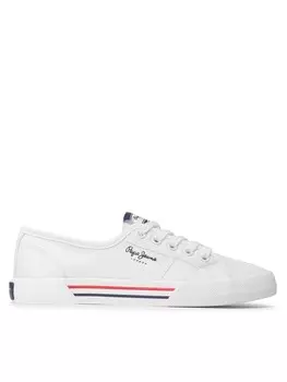 Тканевые кроссовки Brady W Basic Pepe Jeans, белый
