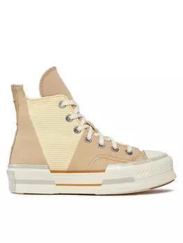Тканевые кроссовки Chuck 70 Plus Colorblock Converse, бежевый