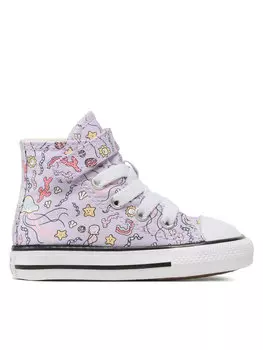 Тканевые кроссовки Chuck Taylor All Star 1V Converse, фиолетовый