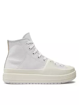 Тканевые кроссовки Chuck Taylor All Star Construct Leather Converse, белый