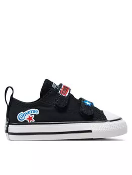 Тканевые кроссовки Chuck Taylor All Star Easy On Sticker Stash Converse, черный