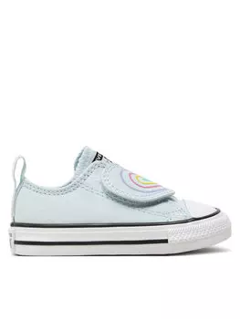 Тканевые кроссовки Chuck Taylor All Star Heart Strap Easy-On Converse, серый