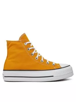 Тканевые кроссовки Chuck Taylor All Star Lift Platform HI A06506C Converse, желтый