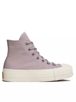 Тканевые кроссовки Chuck Taylor All Star Lift Platform Canvas A05014C Converse, фиолетовый