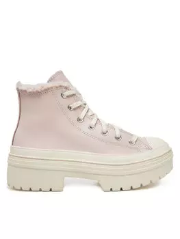 Тканевые кроссовки Chuck Taylor All Star Lugged Heel Sherpa A09346C 662 Converse, розовый