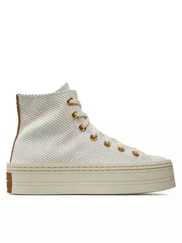 Тканевые кроссовки Chuck Taylor All Star Modern Lift Platform Corduroy Converse, бежевый