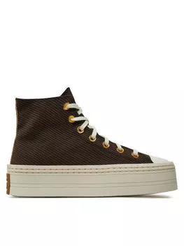 Тканевые кроссовки Chuck Taylor All Star Modern Lift Platform Corduroy Converse, коричневый