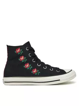 Тканевые кроссовки Chuck Taylor All Star Rose Cross Stitch A13657C Converse, черный