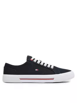 Тканевые кроссовки Core Corporate Vulc Canvas Tommy Hilfiger, темно-синий