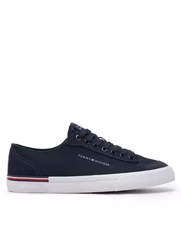 Тканевые кроссовки Corporate Vulc Canvas Tommy Hilfiger, темно-синий